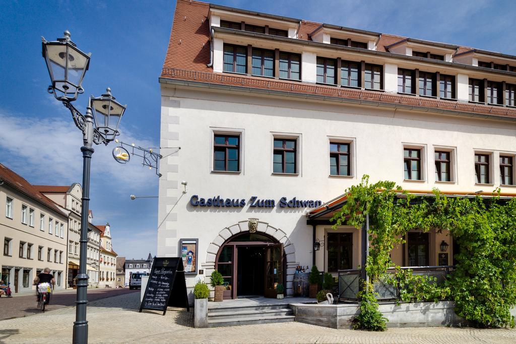 Gasthaus Zum Schwan Oschatz Buitenkant foto