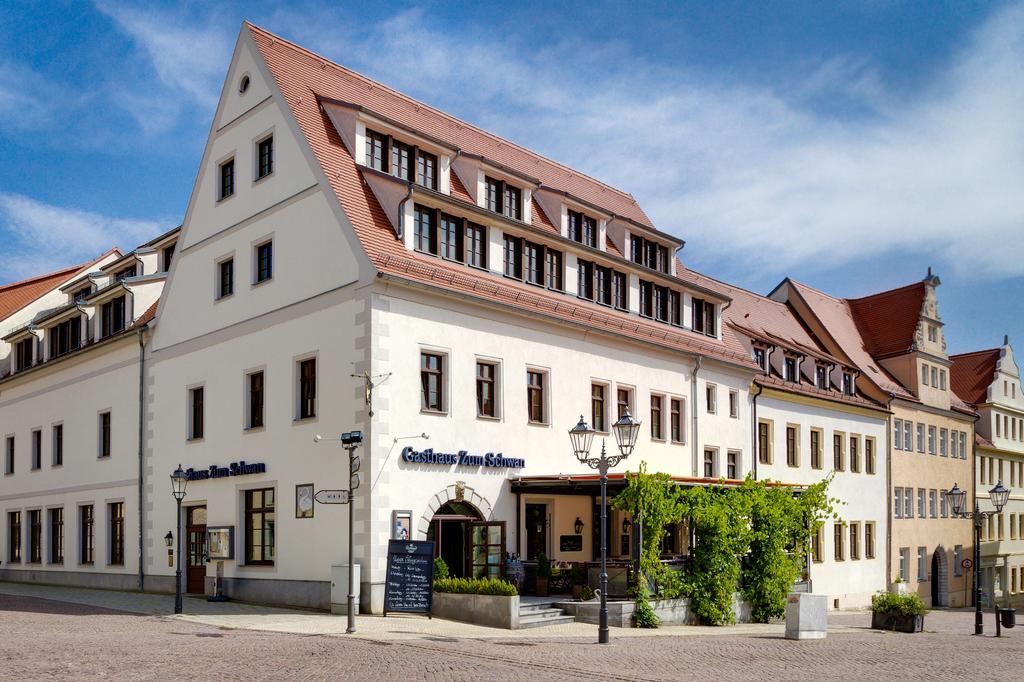 Gasthaus Zum Schwan Oschatz Buitenkant foto